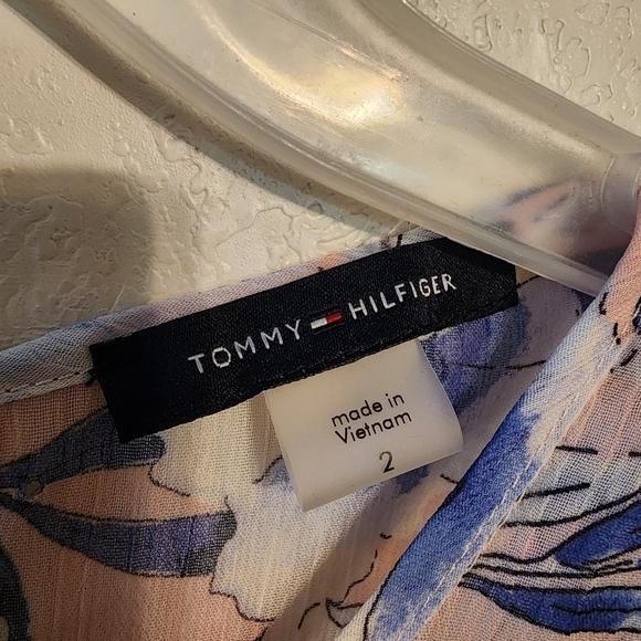 Tommy Hilfiger Floral-Print Fit Flare Sleeveless Dress Ballerina Size 2 NWT - Picture 6 of 13